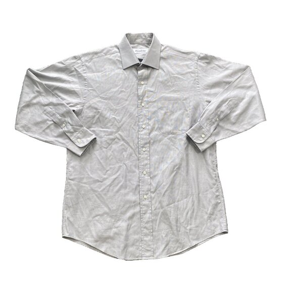Brooks Brothers Makers Button Down Shirt Mens 15 1/2 - 32/33 Lt. Grey - Picture 1 of 5